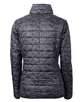 Cutter & Buck Women's Rainier PrimaLoft Eco Insulated Full Zip Printed Puffer Jacket