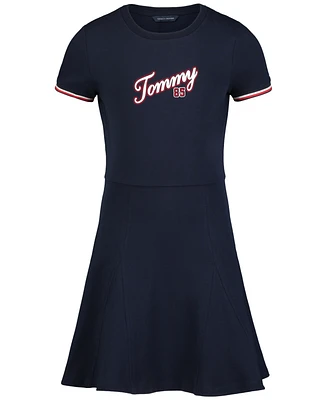 Tommy Hilfiger Big Girls Paneled Godet Fit and Flare Dress