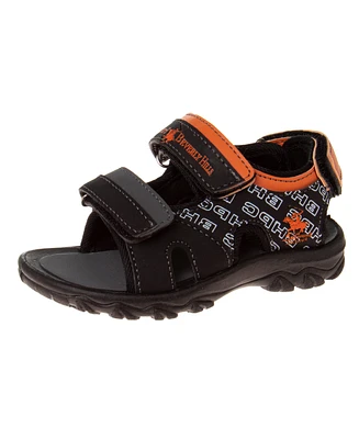 Beverly Hills Polo Club Toddler Double Hook and Loop Sport Sandals