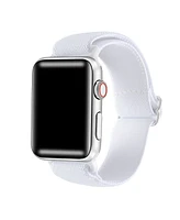 Posh Tech Unisex Cliff White Nylon Band for Apple Watch Size-38mm,40mm,41mm