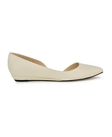 Nine West Women's Saige D'orsay Pointy Toe Slip-on Flats