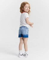 Epic Threads Toddler Girls Best Friends Graphic T Shirt Fressia Ombre Denim Shorts Created For Macys