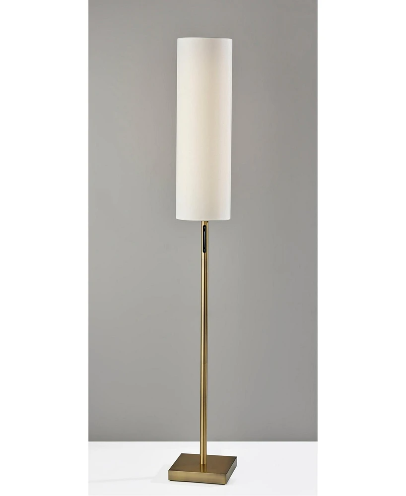 Adesso 62" Matilda Led Floor Lamp with Smart Switch - Antique