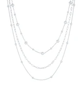 And Now This 18K Gold Plated or Silver PlatedTriple Layered Necklace