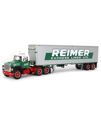 First Gear 1/64 Green Red Ford LN9000 w/ 40' Dry Goods Trailer Reimer Lines Dcp