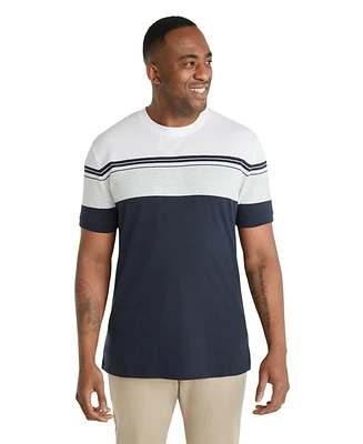 Johnny Bigg Mens Joe Textured Stripe Tee Big & Tall