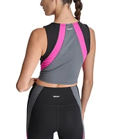 Dkny Sport Women's Colorblocked Cropped Tank Top