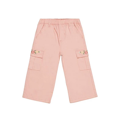 Derek Heart Toddler Girls Woven Bottoms, Silver Pink