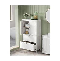 Slickblue Bathroom Floor Cabinet – Stylish Storage Solution for Organized Bath Essentials