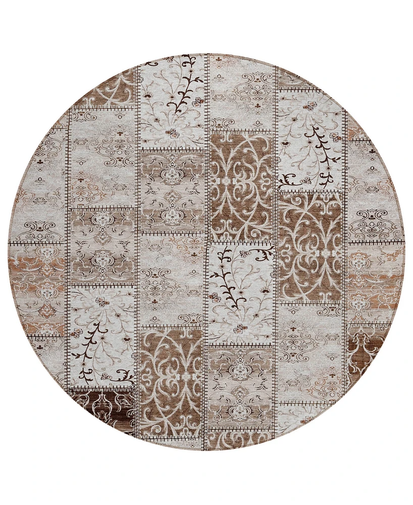 Addison Chantille Machine Washable ACN566 8'x8' Round Area Rug