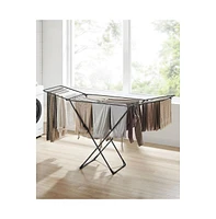 Slickblue Metal Laundry Clothes Drying Rack With Gullwings