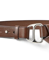 Lauren Ralph Lauren Women's Leather Tie-Off Belt