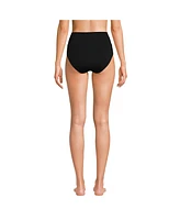 Lands' End Women's Pinchless High Waisted Bikini Bottoms