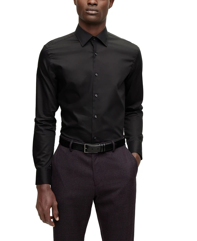 Hugo Boss Boss by Hugo Men's Easy-Iron Slim-Fit Dress Shirt | MainPlace Mall Hugo Boss Boss by Hugo Men's Easy-Iron Slim-Fit Dress Shirt | MainPlace Mall