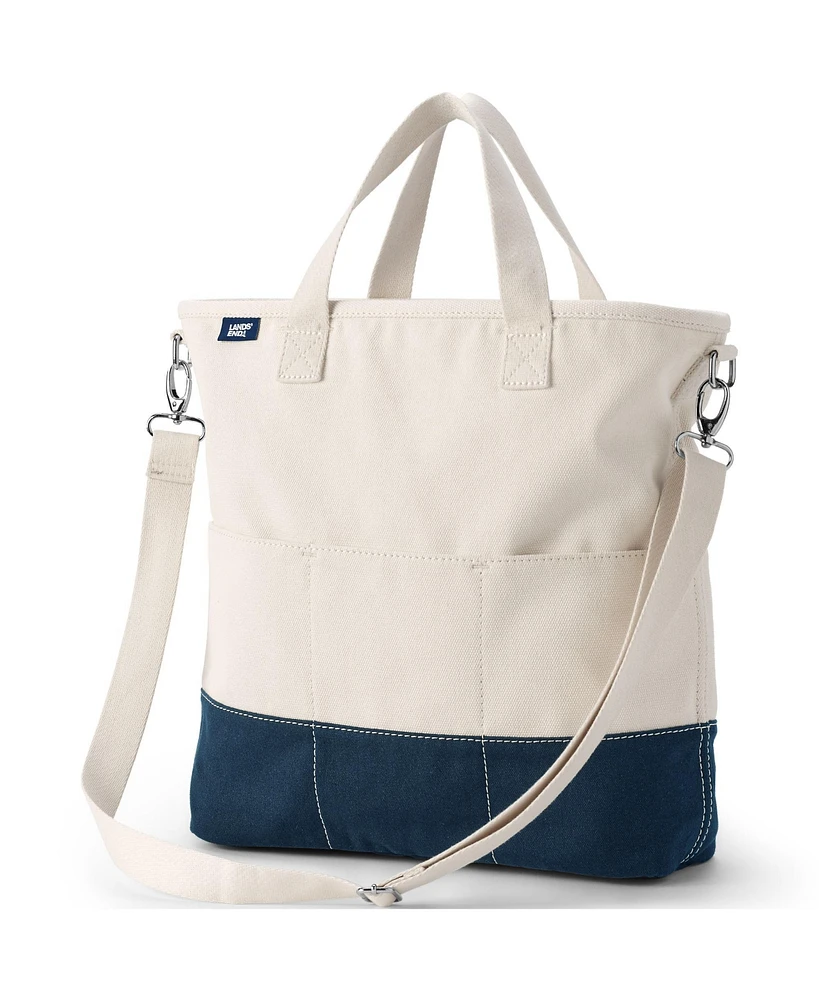 Lands' End Inside Out Canvas Tote