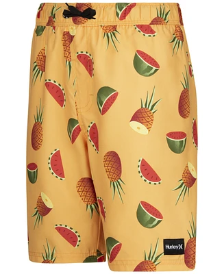 Hurley Big Boys Fruit Slice Printed Pull-On Swim Shorts