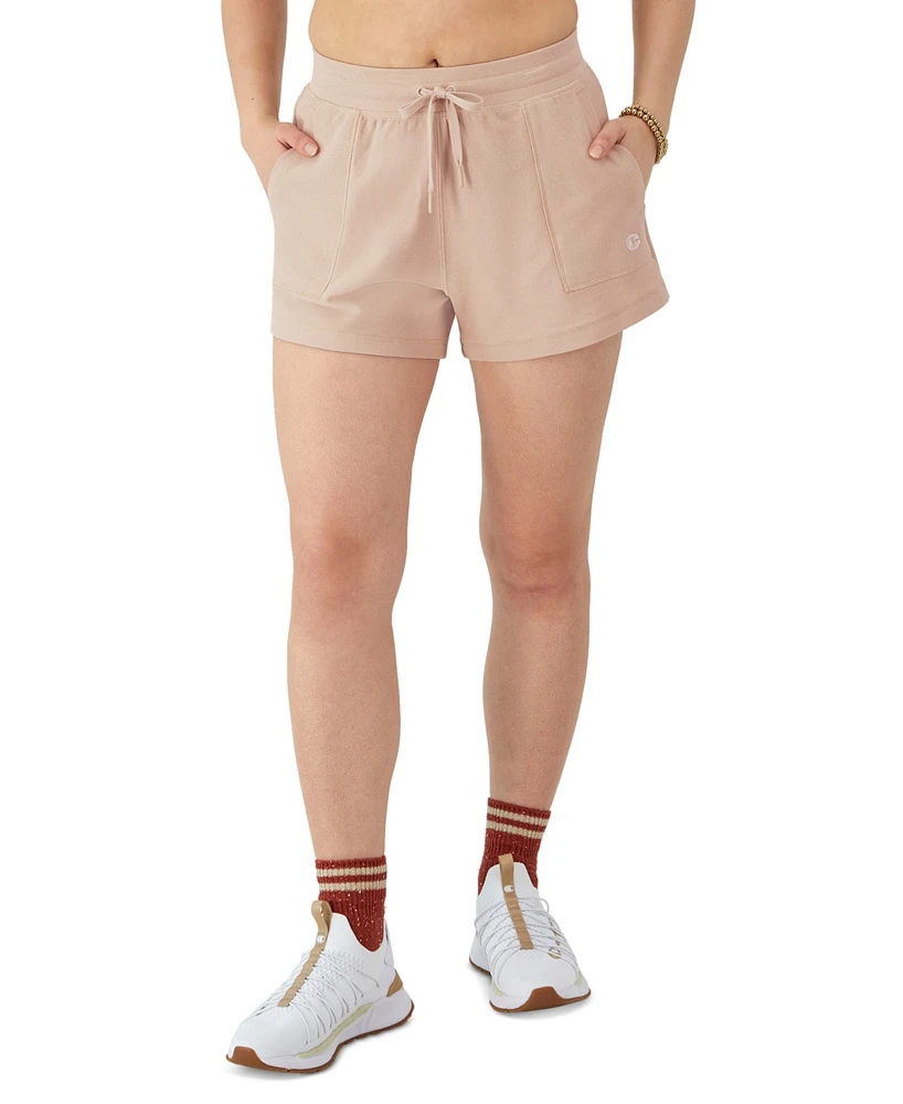 Champion Women's Campus Pique Drawstring Shorts