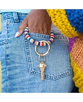 Chloe Beaded Key Ring Bracelet