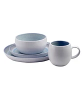 Elama Mocha 16 Piece Dinnerware Set, Service for 4