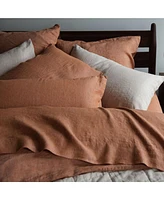 26" x French Linen Euro Pillow with removable Sham