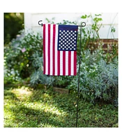 Evergreen American Flag Garden Applique Embroidered Flag 12.5 x 18 Inches Indoor Outdoor Decor