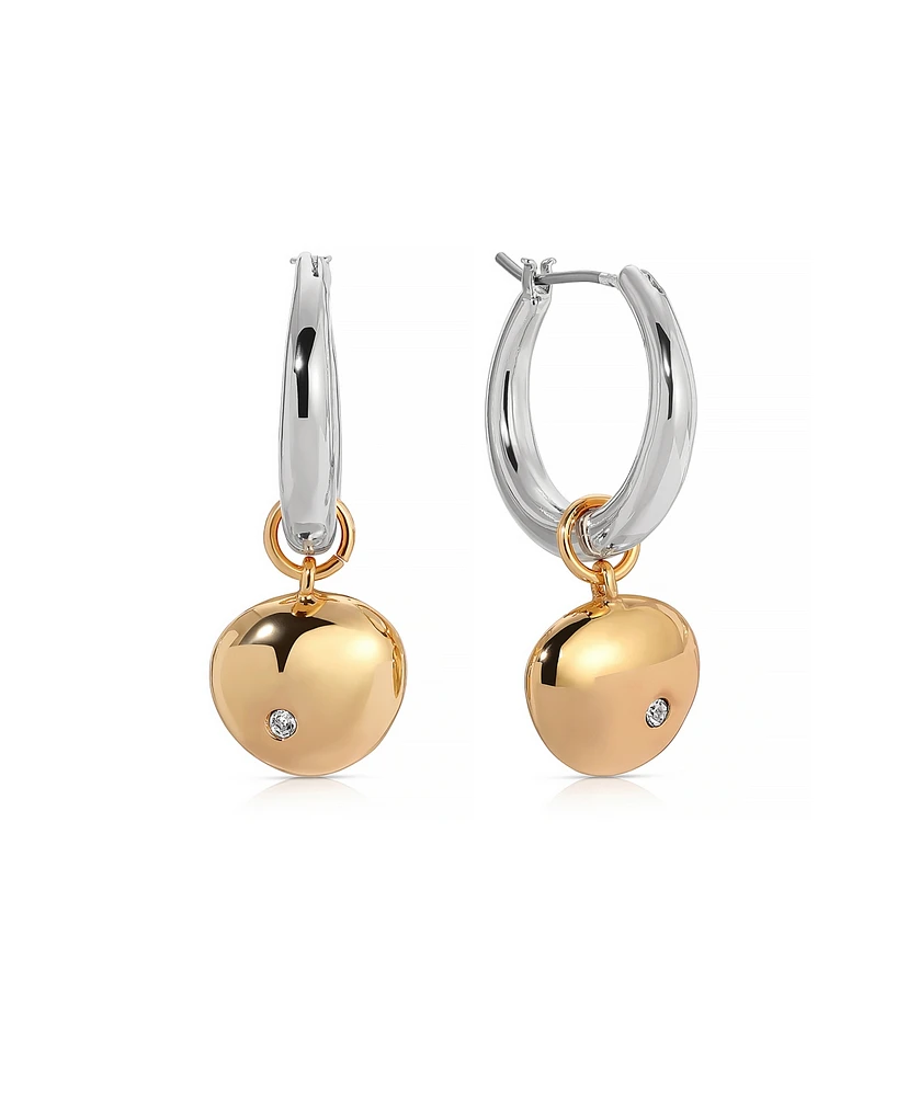 Ettika Polished Pebble Huggie Hoop Earrings