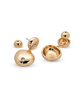 Ettika Polished Double Pebble Drop Earrings