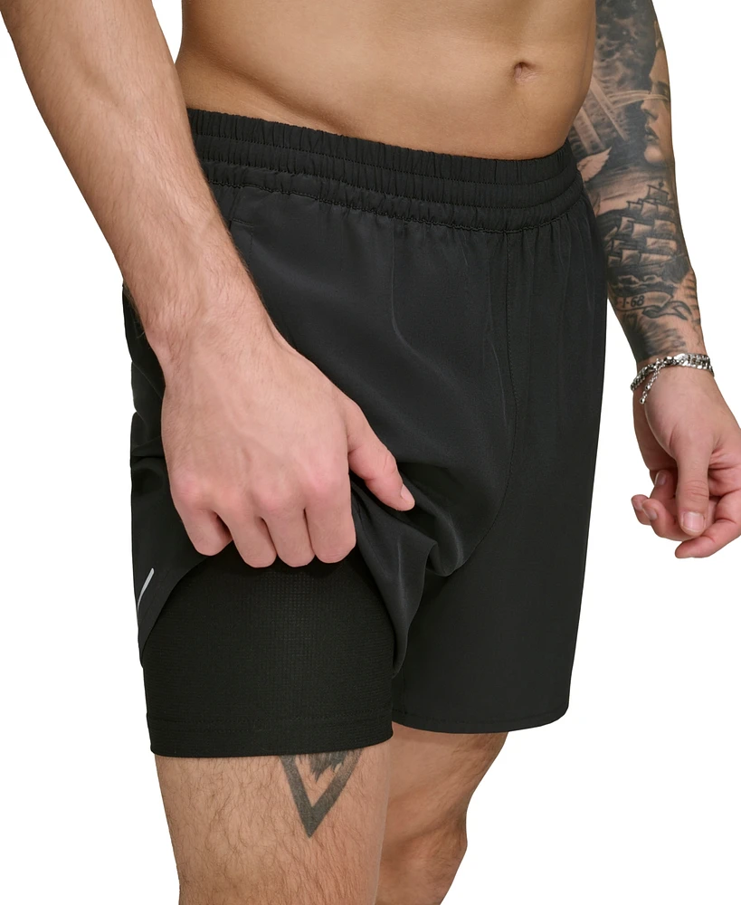 Dkny Men's Stretch Hybrid 5" Volley Shorts