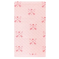 Hudson Baby Infant Girl Quilted Burp Cloths, Girl Forest, One Size