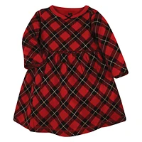 Hudson Baby Girls Cotton Dresses, Fancy Rudolph