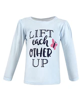 Hudson Baby Toddler Girls Long Sleeve T-Shirts, Be Kind