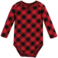 Hudson Baby Girls Cotton Long-Sleeve Bodysuits