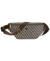 Guess Men's Jet Set Checker Logo Belt Bag