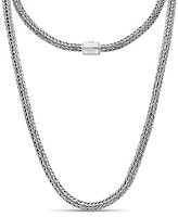 Devata Foxtail Round 5mm Chain Necklace in Sterling Silver