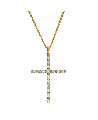 LuvMyJewelry Kings Cross Ii Natural Round Cut Diamond Pendant (1.01 cttw) in 14k Yellow Gold for Women & Men