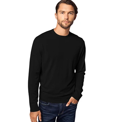 Bellemere New York Men's Relaxed Crew Neck Cashmere Sweater