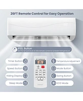 Vebreda 18000 Btu 19 SEER2 208-230V Ductless Mini Split Air Conditioner and Heater