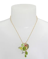 Betsey Johnson Faux Stone Margarita Charm Necklace