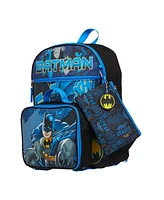 Batman Boy's 5 Pc Backpack Set