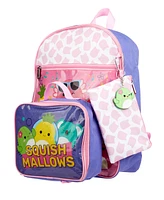 Squishmallows Girl's 5 P C Backpack Set