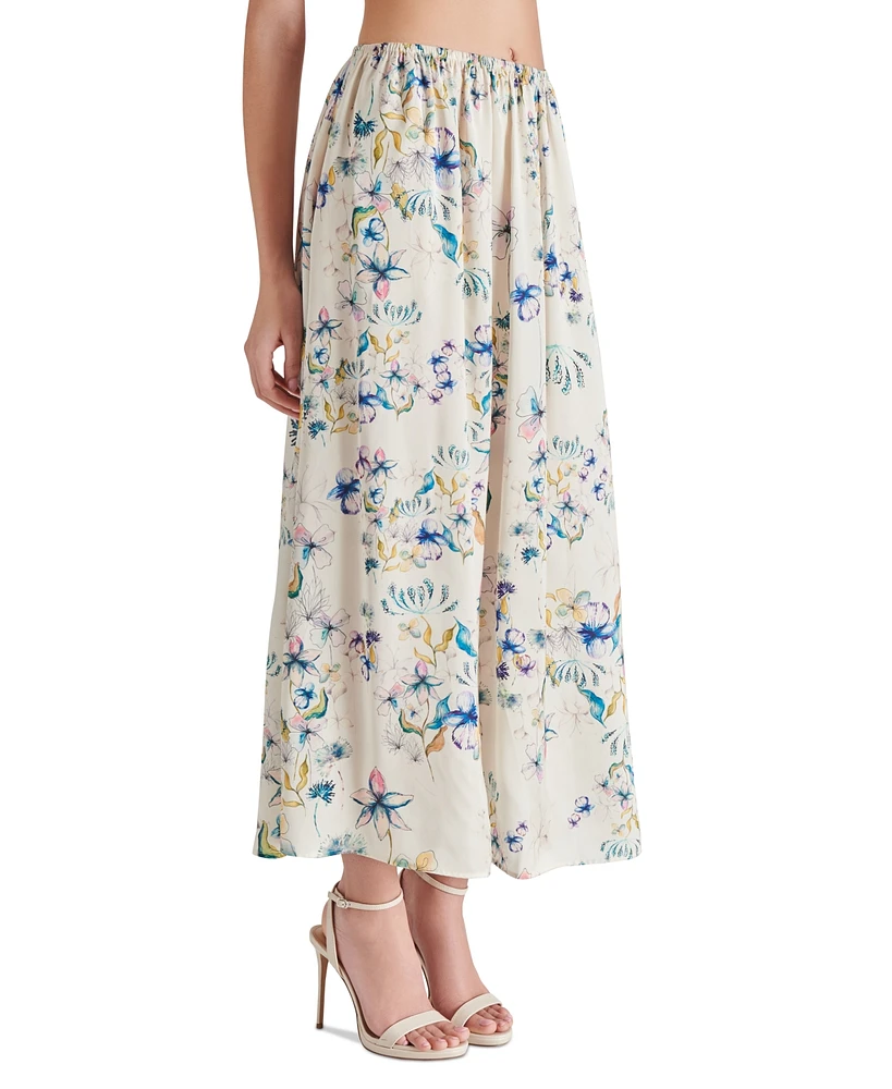 Steve Madden Women's Noemi Floral-Print Pull-On Skirt
