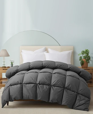 Unikome 100% Cotton Cover Goose Feather Down Comforter