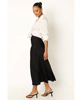 Petal and Pup Nellie Satin Midi Skirt