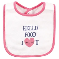 Hudson Baby Infant Girl Cotton Bibs