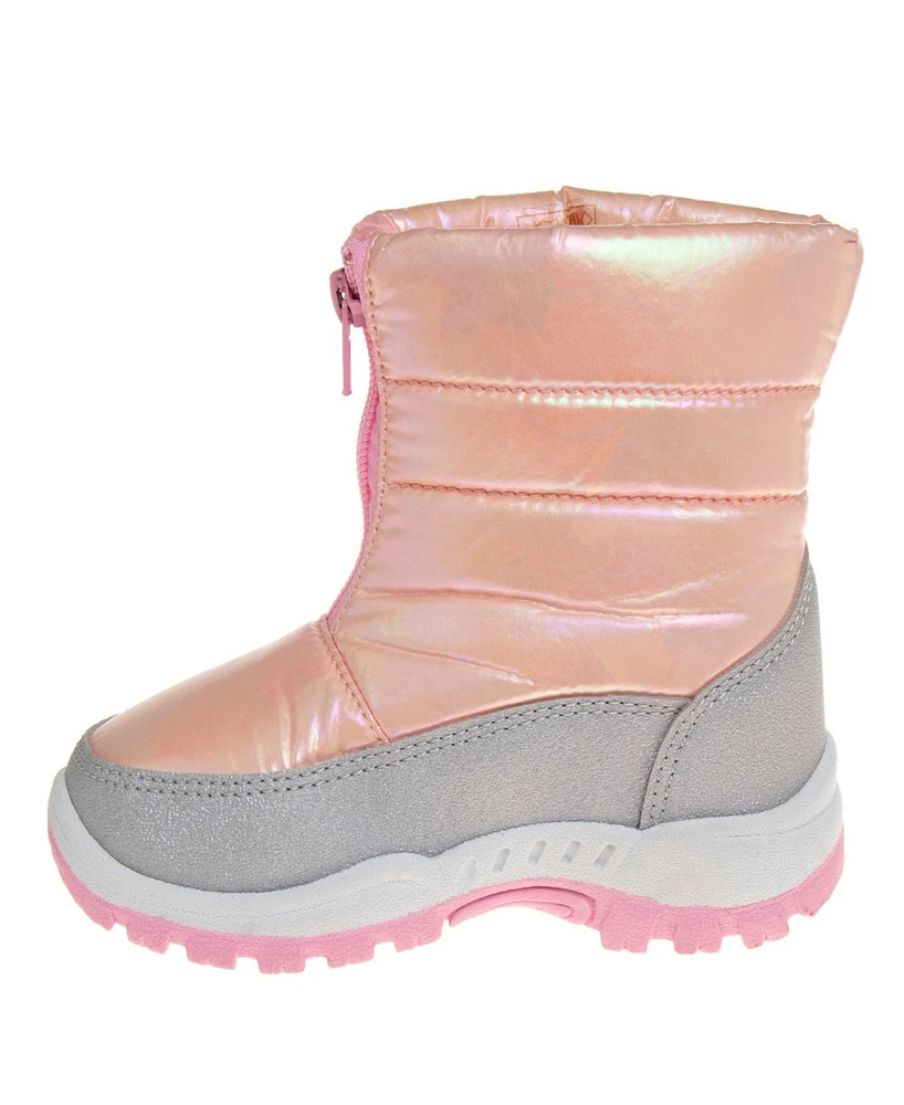 Avalanche Little and Big Girls Slip-Resistant Waterproof Snow Boots