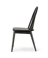 Glamour Home 36.22" Astra Rubberwood Dining Chair, Set of 2