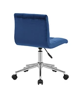 Glamour Home 34.25" Amali Fabric, Metal Task Chair