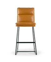 Glamour Home 30" Aulani Iron, Polyester Barstool