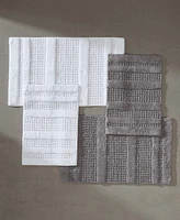 Kenneth Cole Reaction Waffle Cotton Tufted 2 Piece Bath Rug Set