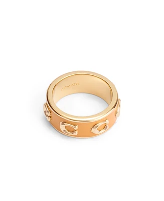 Coach Enamel Signature C Band Ring